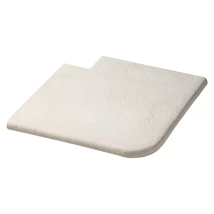 SAS Domus Spa Beckenrandstein-Set - L x B x S: 50 x 40 x 3,5 cm, Geeignet für: Pools, Material: Beton, Farbe: Weiß - Diagonale Ansicht