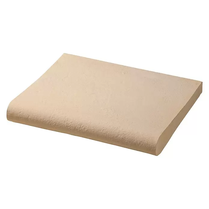 SAS Domus Beckenrandstein-Set - L x B x S: 40 cm x 37 mm x 6,5 cm, Geeignet für: Pools, Material: Beton, Farbe: Crema - Diagonale Ansicht