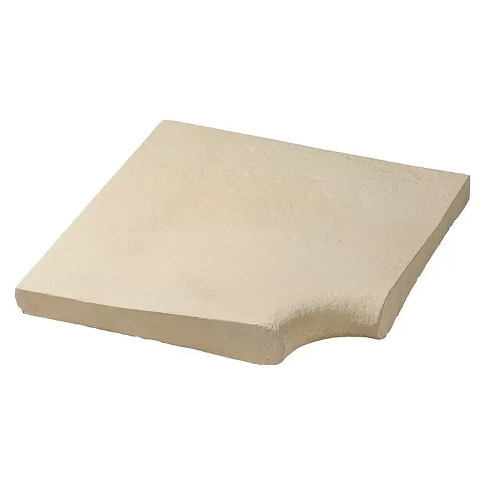 SAS Domus Beckenrandstein-Set Innenwand - L x B x S: 50 x 40 x 6,5 cm, Geeignet für: Pools, Material: Beton, Farbe: Crema - Diagonale Ansicht