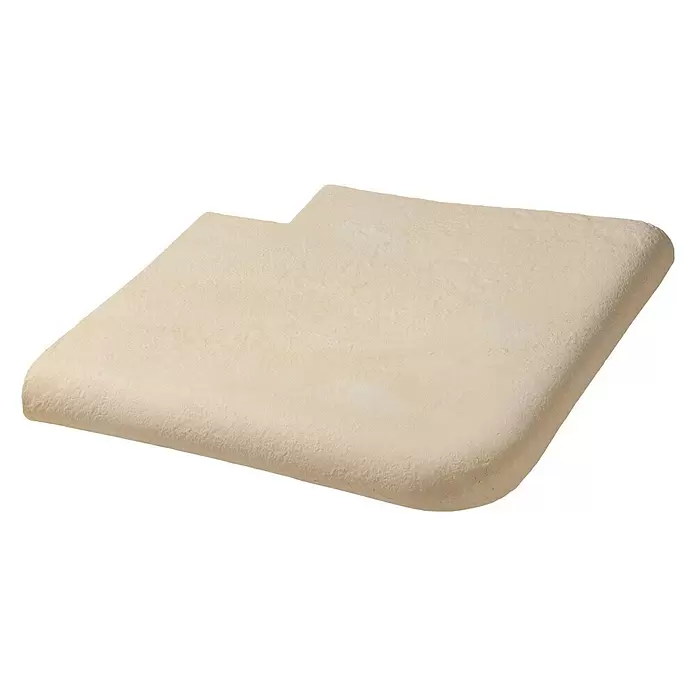 SAS Domus Beckenrandstein-Set Außenwand - L x B x S: 50 x 40 x 6,5 cm, Geeignet für: Pools, Material: Beton, Farbe: Crema - Diagonale Ansicht