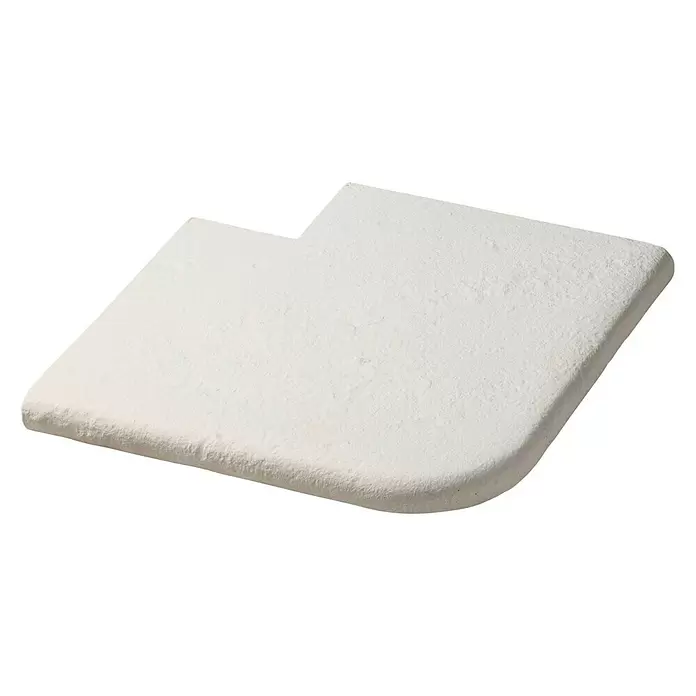 SAS Domus Spa Beckenrandstein-Set Außenwand - L x B x S: 40 x 30 x 3,5 cm, Geeignet für: Pools, Beton, Weiß - Diagonale Ansicht