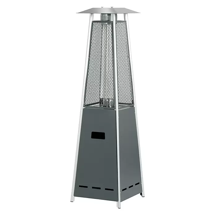 Terrassenstrahler Kairo - 10 kW, Höhe: 182 cm - Diagonale Ansicht