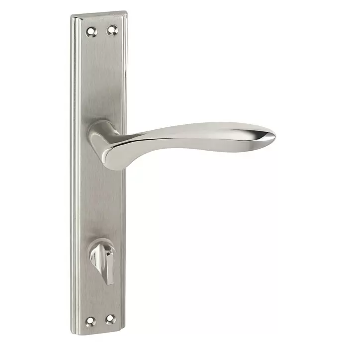 Set kvaka za kupaonicu Dicle - Aluminij, Srebrne boje - Pogled sprijeda
