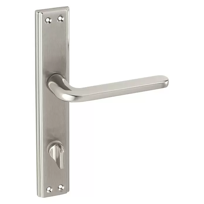 Set kvaka za kupaonicu Lana - Aluminij, Srebrne boje - Pogled sprijeda