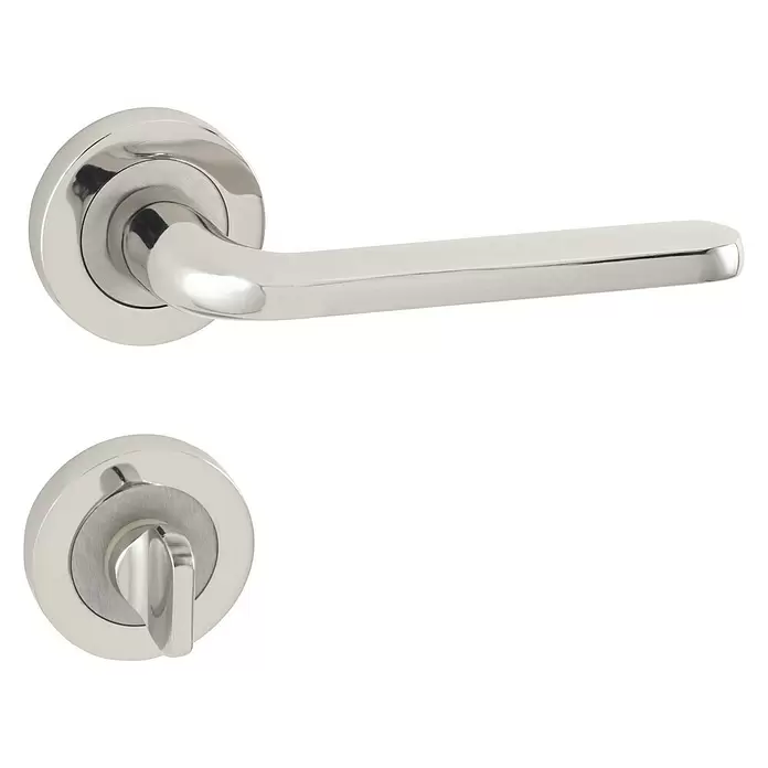 Set kvaka za kupaonicu Lana - Aluminij, Srebrne boje - Pogled sprijeda