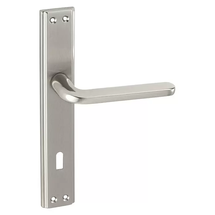 Set kvaka za vrata Lana - Standardna brava za sobna vrata, Aluminij - Pogled sprijeda