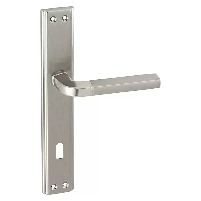 Set kvaka za vrata Melis - Standardna brava za sobna vrata, Aluminij - Pogled sprijeda