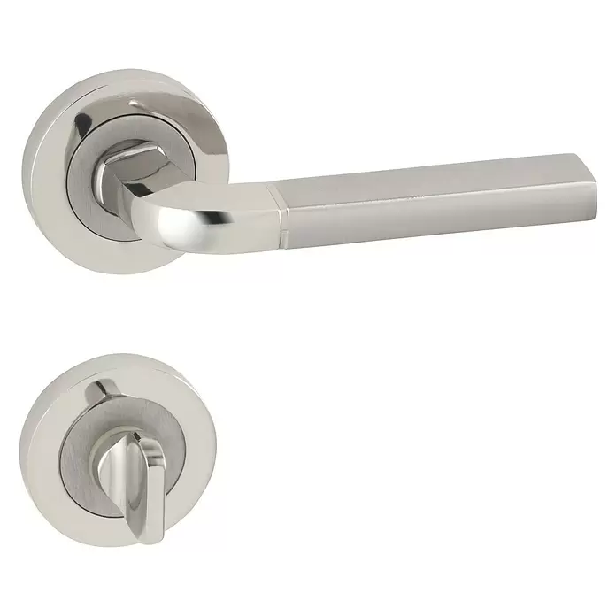 Set kvaka za kupaonicu Melis - Aluminij, Srebrne boje - Pogled sprijeda
