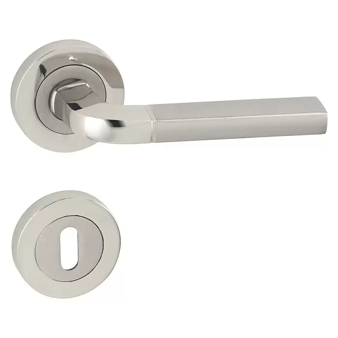 Set kvaka za vrata Melis - Standardna brava za sobna vrata, Aluminij - Pogled sprijeda
