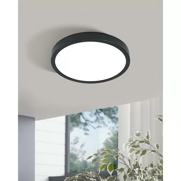 Eglo Fueva 5 LED-Deckenleuchte - 20 W, Schwarz, Neutralweiß - Stimmungsaufnahme