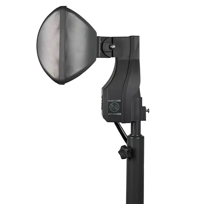 Eurom Terrasverwarming Q-time Golden 1800S - 1.800 W, Zwart - Close-up