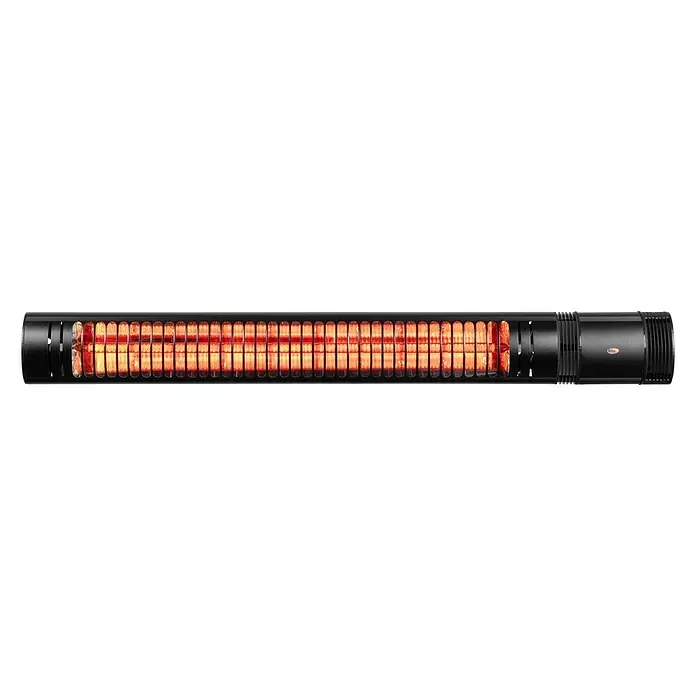 Eurom Terrasverwarming Golden 2000 Slim - 2.000 W, Zwart - Vooraanzicht