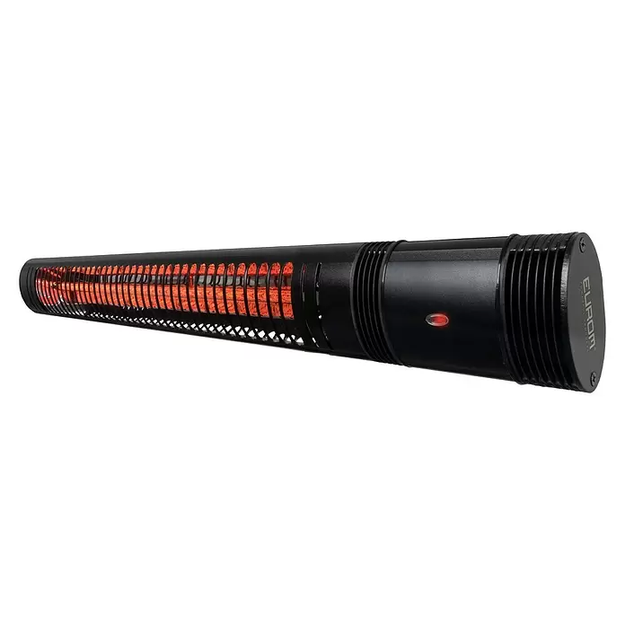 Eurom Terrasverwarming Golden 2000 Slim - 2.000 W, Zwart - Diagonaal zicht
