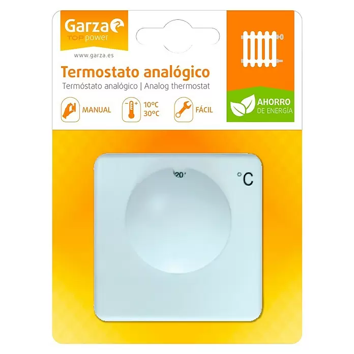Garza Termostato analógico - Programador mecánico - Vista frontal