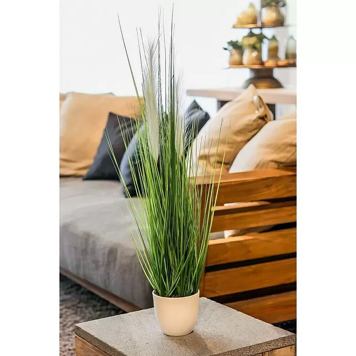 Kunstpflanze Grasarrangement - Höhe: 80 cm, Kunststoff - Stimmungsaufnahme