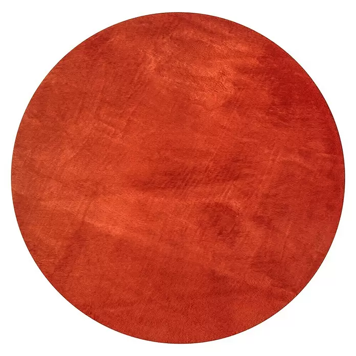 Teppich rund Candy - Terra, Durchmesser: 140 cm, 100 % Polyester - Vorderansicht