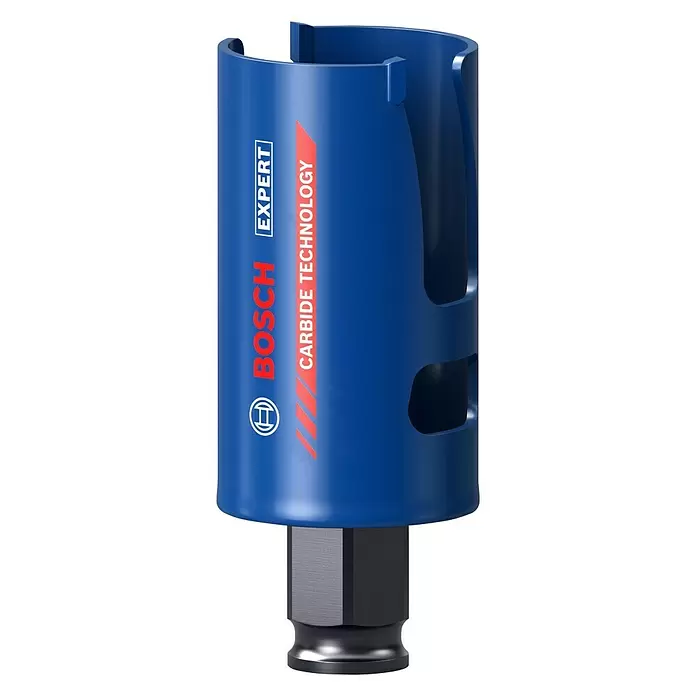 Bosch Professional Expert Sierra de corona Construction Material - Diámetro: 40 mm, Carburo de tungsteno - Vista frontal