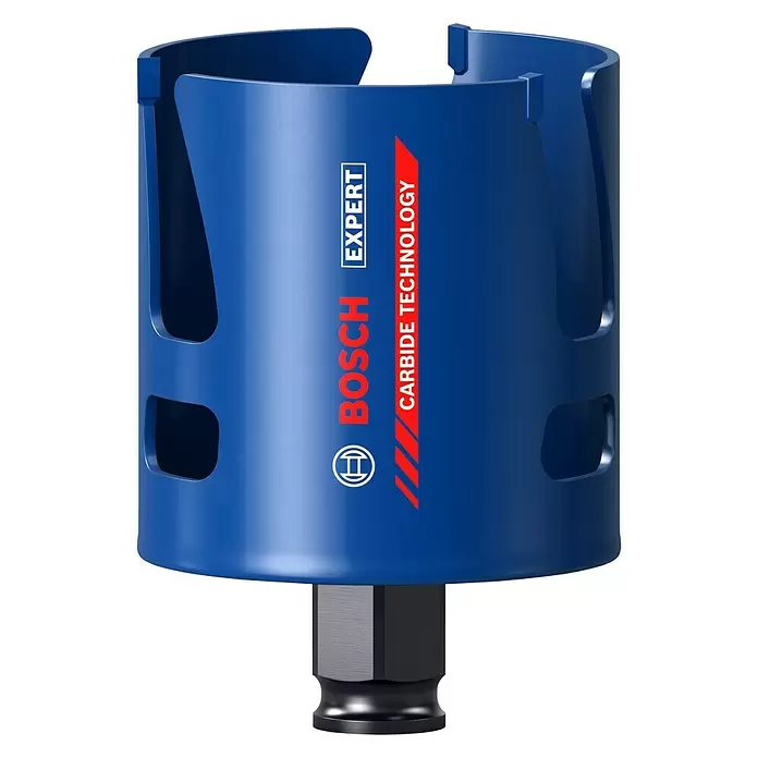 Bosch Professional Expert Sierra de corona Construction Material - Diámetro: 60 mm, Carburo de tungsteno - Vista frontal