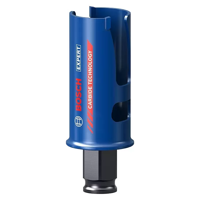 Bosch Professional Expert Sierra de corona Construction Material - Diámetro: 35 mm, Carburo de tungsteno - Vista frontal
