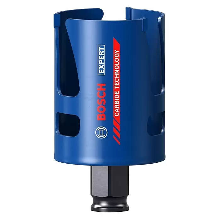 Bosch Professional Expert Sierra de corona Construction Material - Diámetro: 51 mm, Carburo de tungsteno - Vista frontal