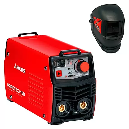 Solter  Equipo de soldadura Inverter Practico 150 + pantalla Optimatic 55