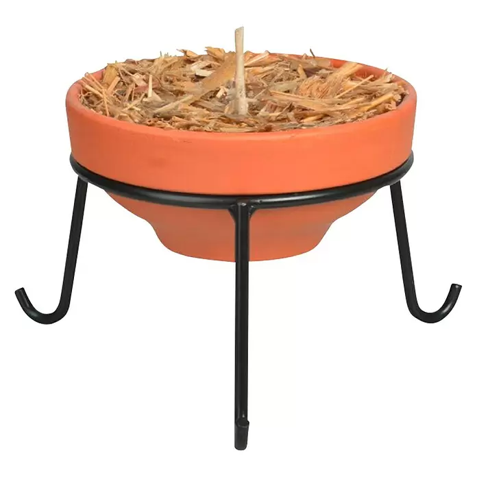 Esschert Design Stalak - D x Š x V: 21,1 x 21,3 x 10,2 cm - Pogled sprijeda