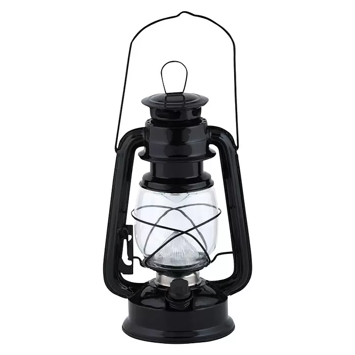 Esschert Design LED lanterna - Crne boje, S nosačem, LED - Pogled sprijeda