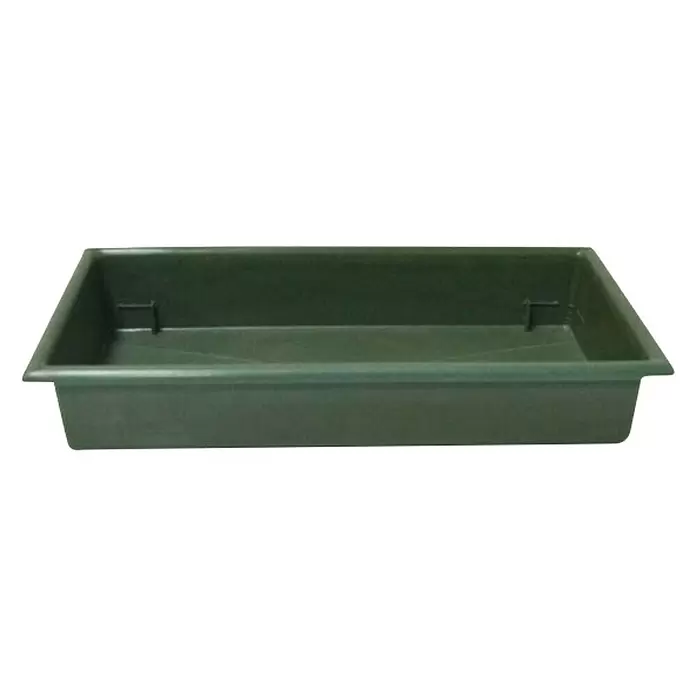 Plastična tegla - D x Š: 25 x 13 cm, Zelene boje - Dijagonalni pogled