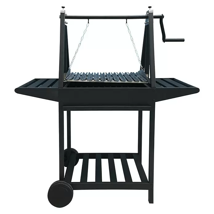 Grillstar Grillwagen Idaho - Schwarz, Hauptgrillfläche: 58,6 x 39,5 cm - Vorderansicht