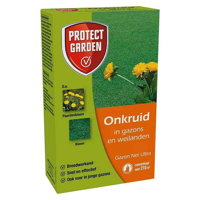 Protect Garden Onkruidbestrijding Gazon-Net Ultra - 40 ml, Onkruidverdelger voor gazons - Vooraanzicht