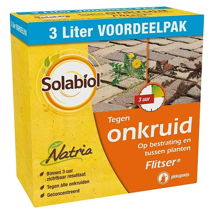 Solabiol Onkruidbestrijding NATRIA Flitser - 3 l, Concentraat - Vooraanzicht