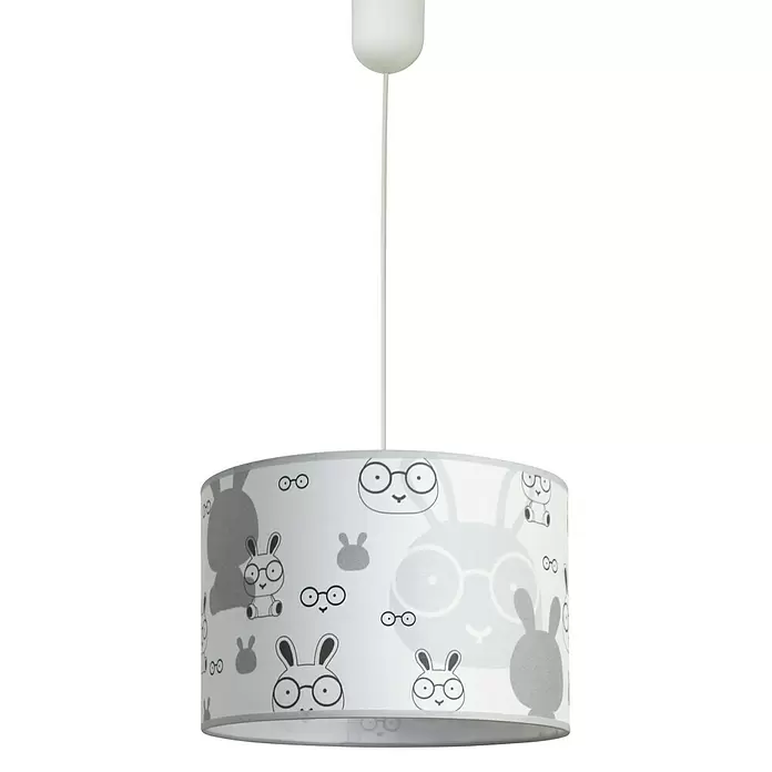 Idp Lampshades Lámpara colgante redonda Bunny - 40 W, Ø x Al: 30 x 20 cm, E27 - Vista frontal