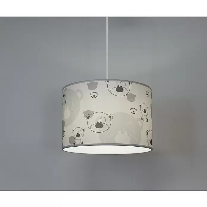 Idp Lampshades Lámpara colgante redonda Nestor - 40 W, Ø x Al: 30 x 20 cm, E27 - Producto en uso