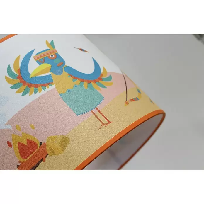 Idp Lampshades Lámpara colgante redonda Indios - 40 W, Ø x Al: 30 x 20 cm, E27 - Primer plano