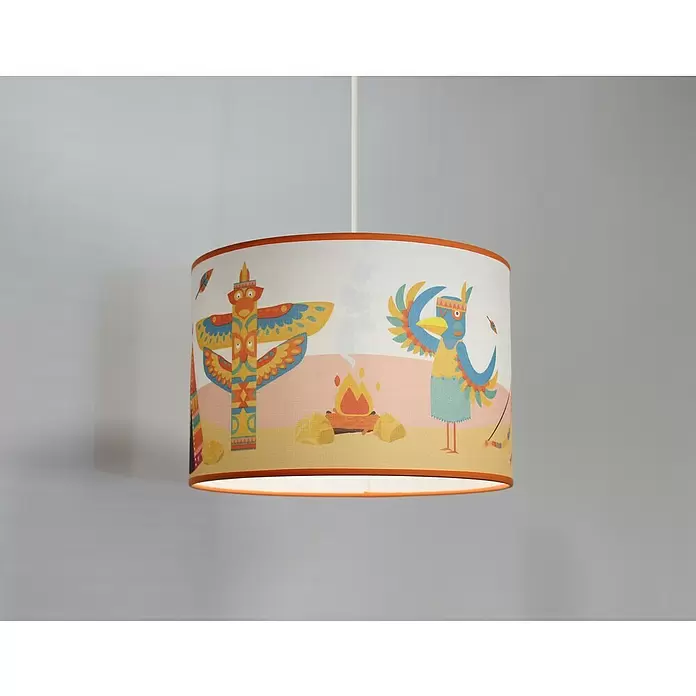 Idp Lampshades Lámpara colgante redonda Indios - 40 W, Ø x Al: 30 x 20 cm, E27 - Producto en uso