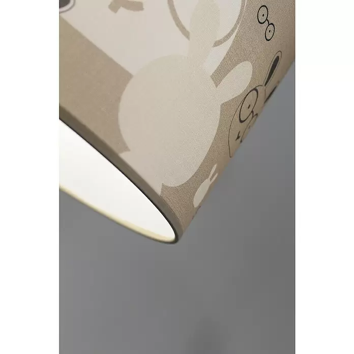 Idp Lampshades Lámpara colgante redonda Bunny - 40 W, Ø x Al: 30 x 20 cm, Taupe, E27 - Primer plano