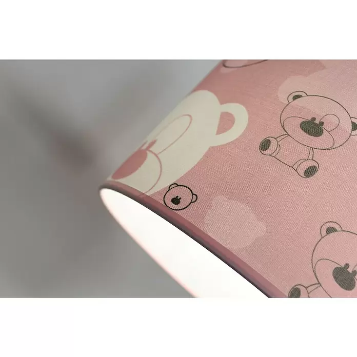 Idp Lampshades Lámpara colgante redonda Nestor - 40 W, Ø x Al: 30 x 20 cm, Rosa, E27 - Primer plano