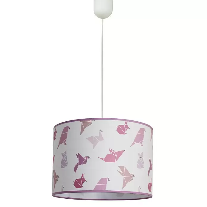 Idp Lampshades Lámpara colgante redonda Origami - 40 W, Ø x Al: 30 x 20 cm, E27 - Vista frontal