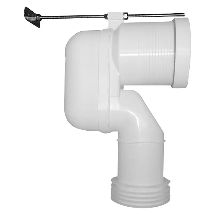 Duravit WC-Anschlussbogen Vario - Durchmesser: 90 mm - Rechte Seitenansicht