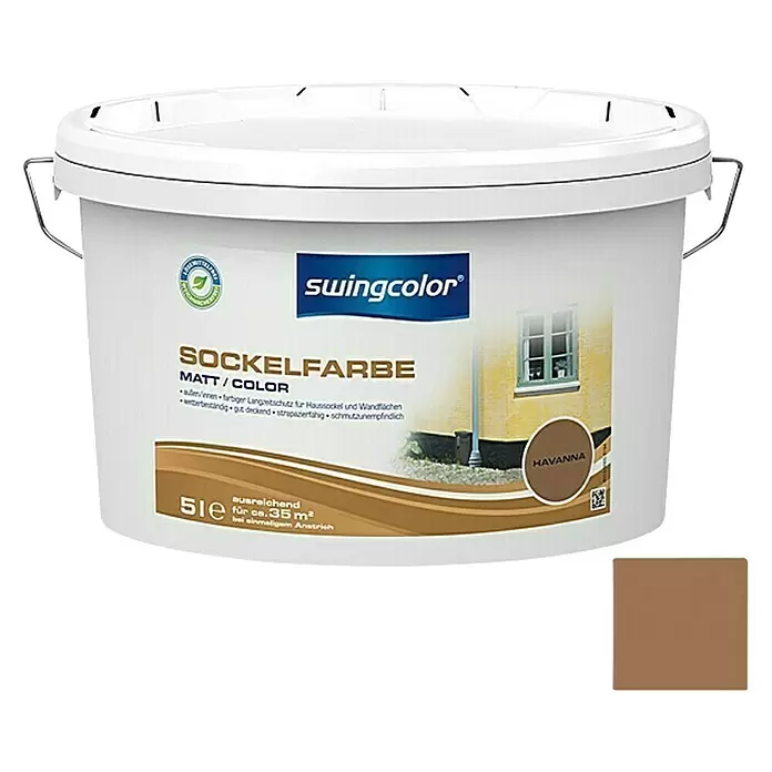 swingcolor Zaštitni premaz za temelje - 5 l, Smeđe boje - Pogled sprijeda