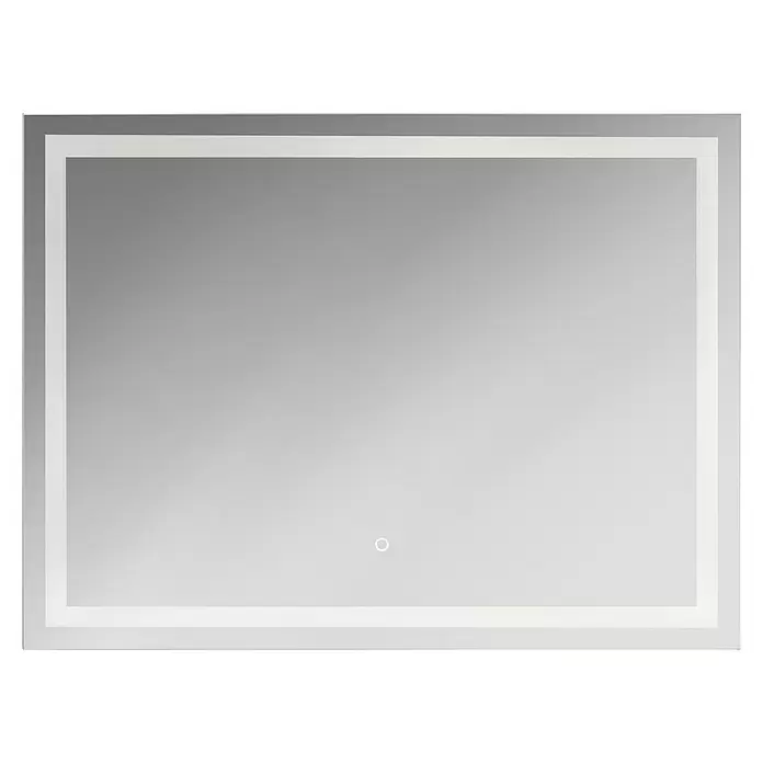 Kristall-Form LED-Lichtspiegel Framelight III - 80 x 60 cm, 1.050 lm - Vorderansicht