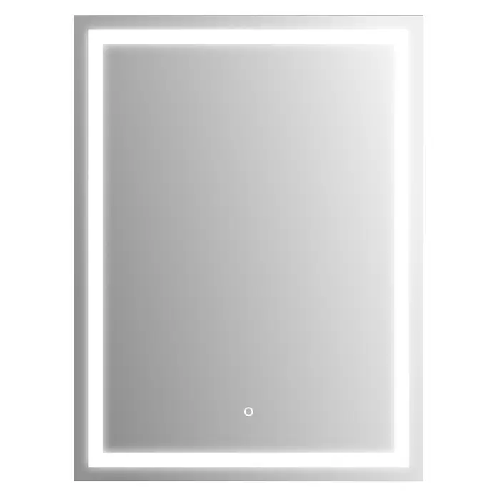 Kristall-Form LED-Lichtspiegel Framelight I - 60 x 80 cm, 1.050 lm - Vorderansicht