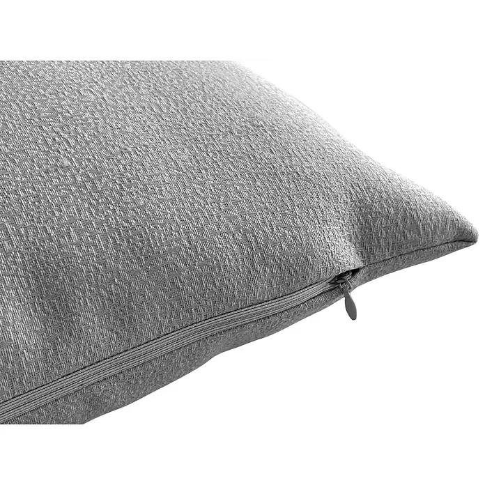 Cojín Amelie - Plata, 50 x 30 cm, 59 % poliéster, 41 % algodón - Primer plano
