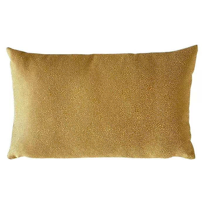 Cojín Amelie - Mostaza, 50 x 30 cm, 59 % poliéster, 41 % algodón - Vista frontal