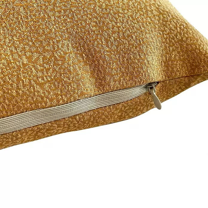 Cojín Amelie - Mostaza, 50 x 30 cm, 59 % poliéster, 41 % algodón - Primer plano