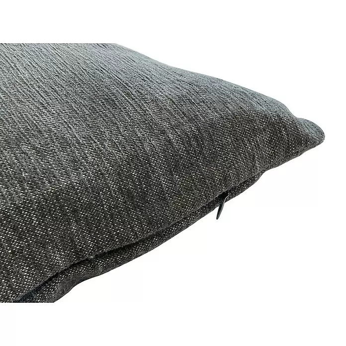 Cojín Chenilla - Antracita, 50 x 30 cm, 96 % poliéster, 4 % lino - Primer plano