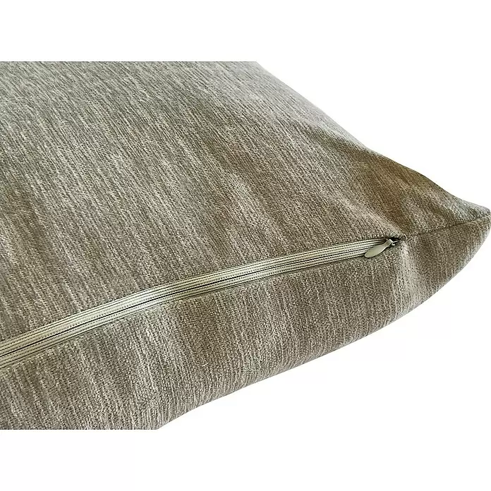 Cojín Chenilla - Plata, 50 x 30 cm, 96 % poliéster, 4 % lino - Primer plano
