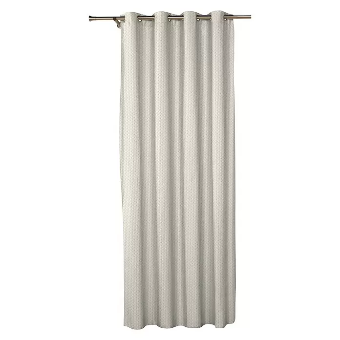 Cortina con ollaos Pike - An x Al: 140 x 260 cm, 76% poliéster 24% algodón, Beige - Vista frontal