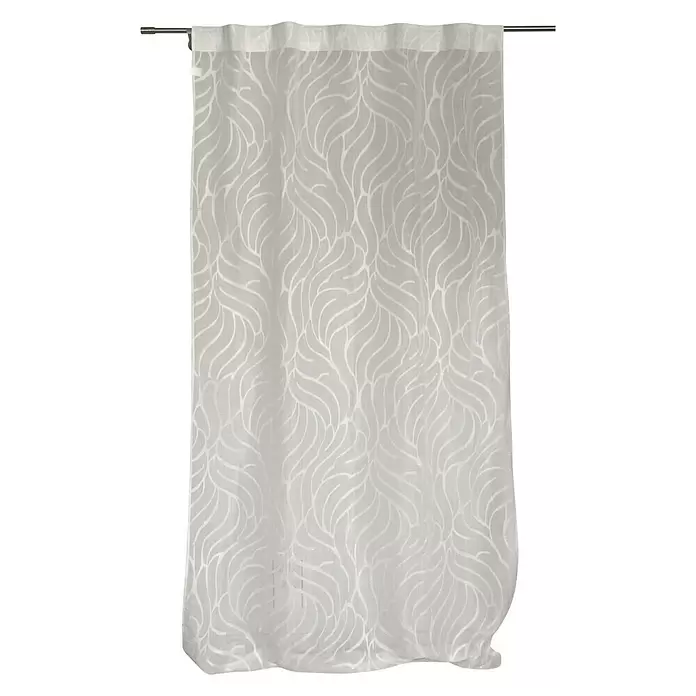 Visillo para ventana Valencia - An x Al: 140 x 270 cm, 100% poliéster, Blanco - Vista frontal