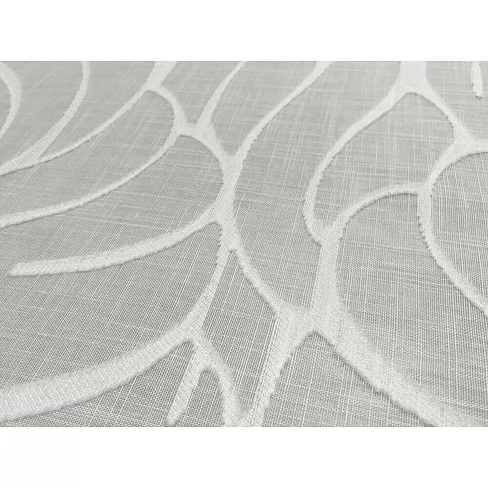Visillo para ventana Valencia - An x Al: 140 x 270 cm, 100% poliéster, Blanco - Primer plano